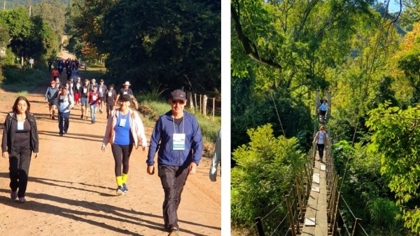 Caminhadas na Natureza e dos Sabores reúne cerca de 100 participantes em Ivorá no Geoparque Quarta Colônia Aspirante UNESCO