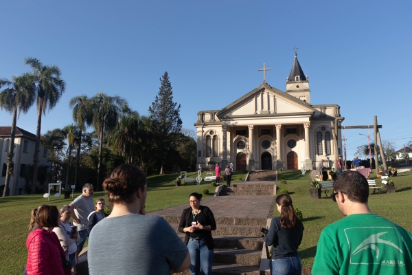 Vale Vêneto, distrito de São João do Polêsine - - Visita técnica aos Geossítios dia 25 (Foto: Cristiano Magrini)