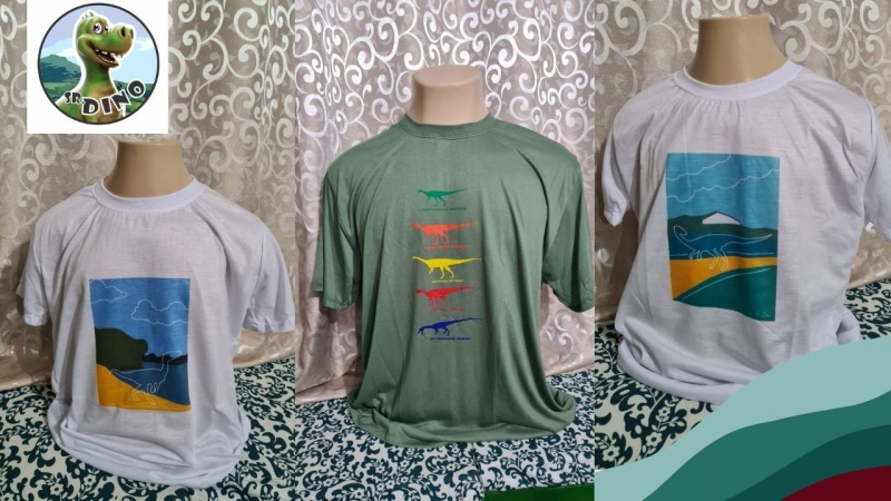 Camisetas com referência à patrimônios do território